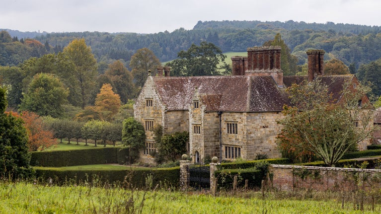 View across the fields towards Bateman's during autumn 2024